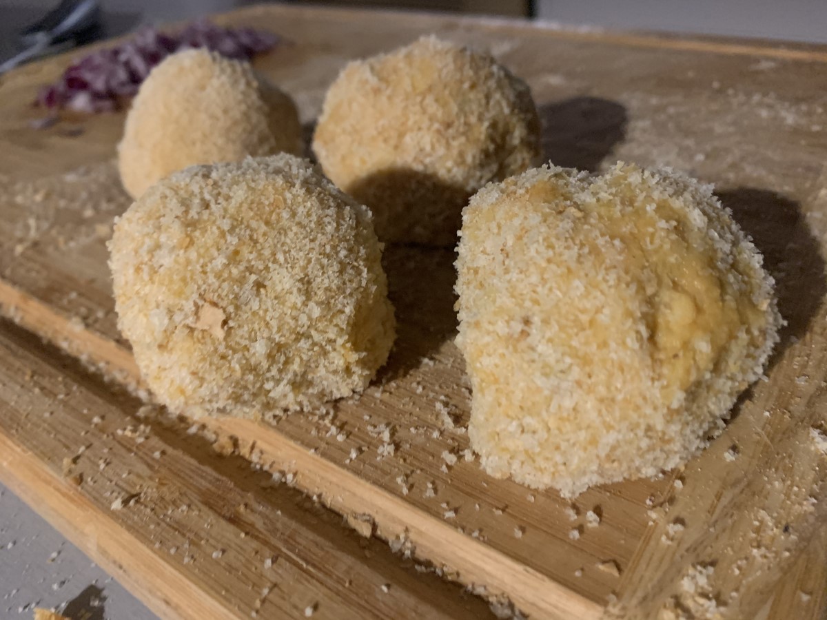 Polpette di ceci preparazione